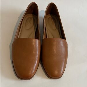 ALDO Women's Tan Leather Loafers